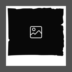 Textured brush stroke style card frame template with space for an image and text.