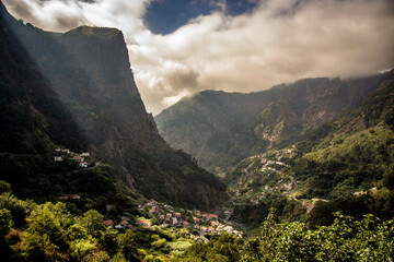 clouds over the mountains