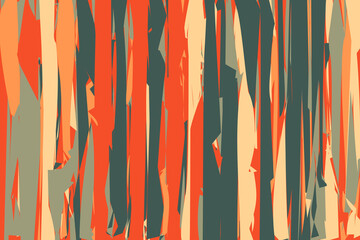 Fototapeta premium Pattern vintage vector with careless strokes as vertical lines. Abstract sharp background.