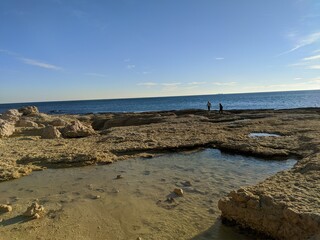 Plage de sainte croix la couronne Martigues mer méditerranée ensuès la redonne, la côte bleu littoral français vague tropical vacance et rocher illuminati marseille, bouche du rhône