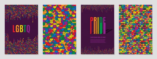 Sign pride lgbt symbol rainbow. lesbian community vector purple - obrazy, fototapety, plakaty