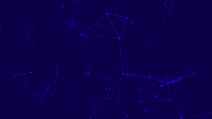 Fototapeta premium Abstract background of plexus lines. Network of lines. Connections. Technology background. 3d rendering.