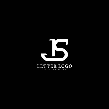 Initial Letter JS logotype company name monogram design for Company and Business logo.