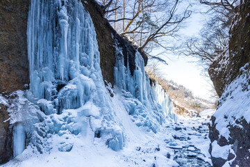 氷の神殿 日光雲竜渓谷氷瀑