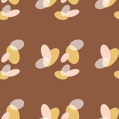 seamless pattern with eggs or ovals