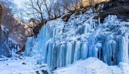 氷の神殿 日光雲竜渓谷氷瀑