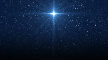 Christmas star of the Nativity of Bethlehem, Nativity of Jesus Christ. Background of the beautiful...