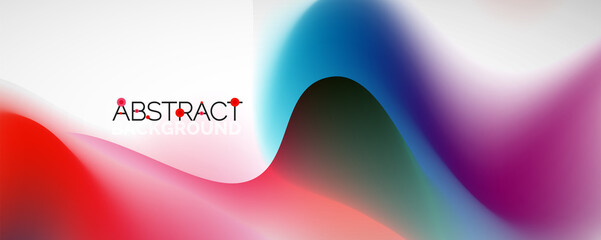 Fluid color gradient abstract background, trendy colorful wallpaper. Vector illustration for placards, brochures, posters, banners and covers