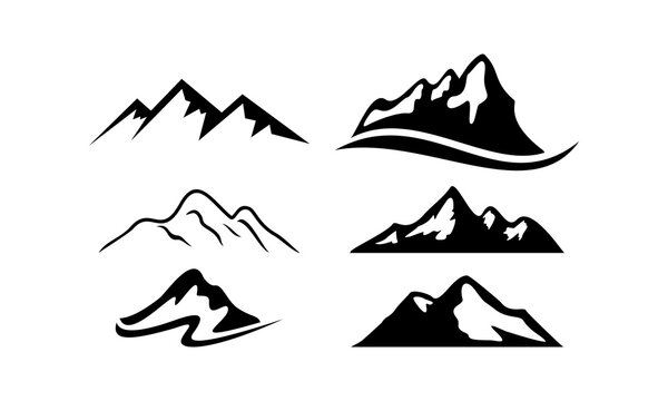 mountain set template logo