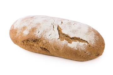 Bread homemade isolated on white background