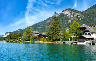 Fototapeta na wymiar Sankt Wolfgang am Wolfgangsee, Austria