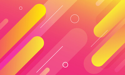 Minimal geometric background. Dynamic shapes composition. Vector illustration