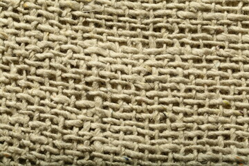 close up of a burlap