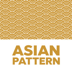 Japanese inspired pattern vector. Sea japan pattern vector © 3dwithlove