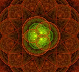 Abstract fractal pattern and shape