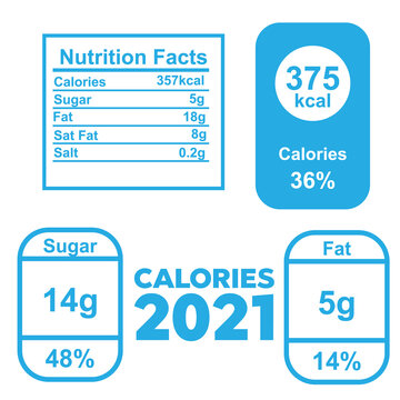 Nutrition Facts Label design. Daily nutritional ingredient