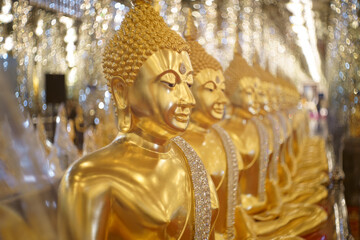 Beautiful golden buddha state in Thailand
