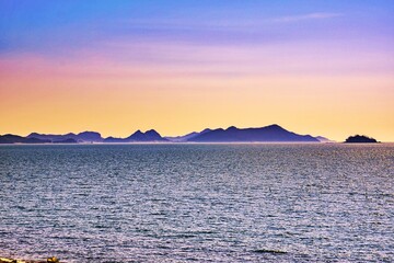 sunset on the beach