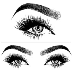 Fototapeta premium set of eyes