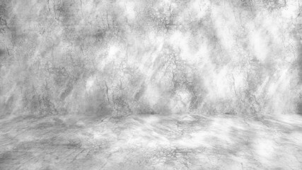 Concrete wall white color for background. Old grunge textures with scratches and cracks. White painted cement wall texture.	