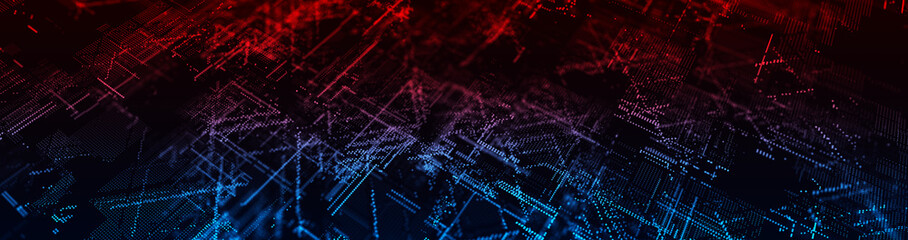 Connecting background dots and lines. Futuristic polygonal background. Artificial intelligence. Big data technology .3d rendering.