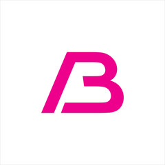 modern color letter b logo design