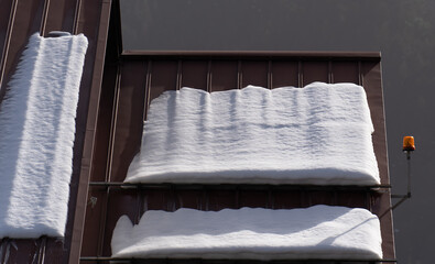 Fototapeta na wymiar 屋根に積もる雪
