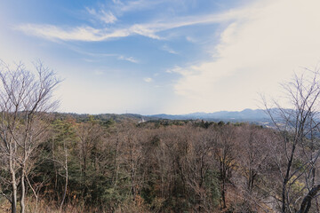 山の頂上　眺め