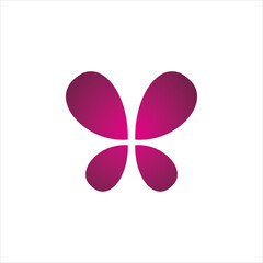 modern color butterfly logo design