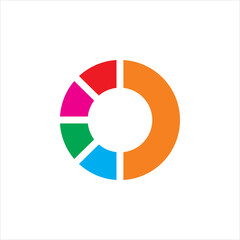 creative circle color tone logo design