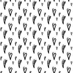 heart pattern illustration for textile, postcards or print 
