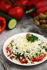 Shopsky salad - national Bulgarian dish