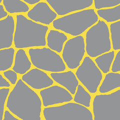 Obraz premium Hand drawn texture in grey and yellow colors of 2021 year