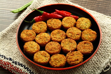 Homemade oven fresh mutton cutlets - non vegetarian snack foods.