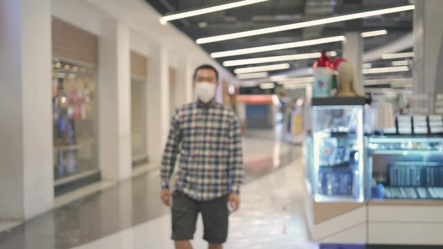 Medical protective mask on white background, Prevent Coronavirus, protection factor for wuhan virus, covid protection.