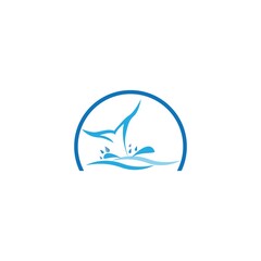 Fish logo template. Creative vector symbol