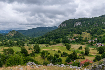 landscape with mountains