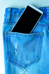 phone in jeans pocket
