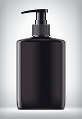 Dropper bottle on background. Non-transparent version. 