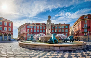 Wandcirkels Nice Massena Square in Nice, France   © Vasil