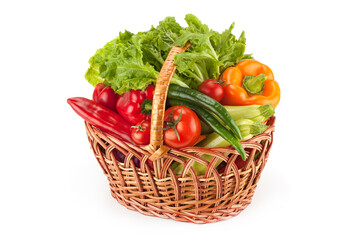 Fresh and ripe vegetables. Healthy vegan food.