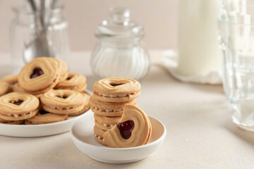 cookies and glass of milk