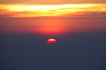 sunrise in the morning