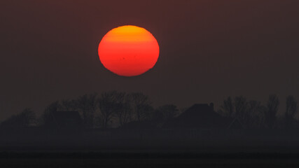 Sonnenaufgang Insel Texel, Niederlande