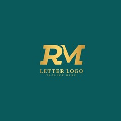 Initial Letter RM logotype company name monogram design for Company and Business logo.