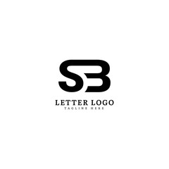 Initial Letter SB logotype company name monogram design for Company and Business logo.
