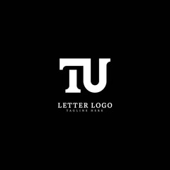 Initial Letter TU logotype company name monogram design for Company and Business logo.