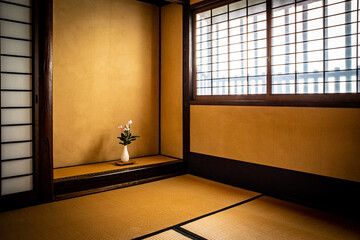 Interior of traditional Japanese house