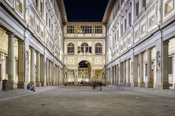 Night Outside The Uffizi