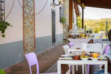 breakfast table ready